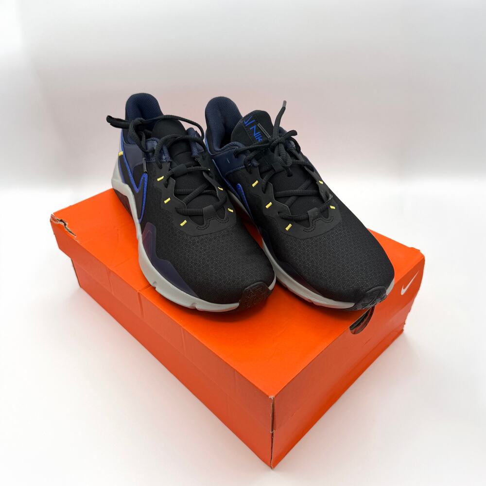 NEW Nike Legend Essential 2 Training Shoes Black Blue CQ9356-034 Size 11
